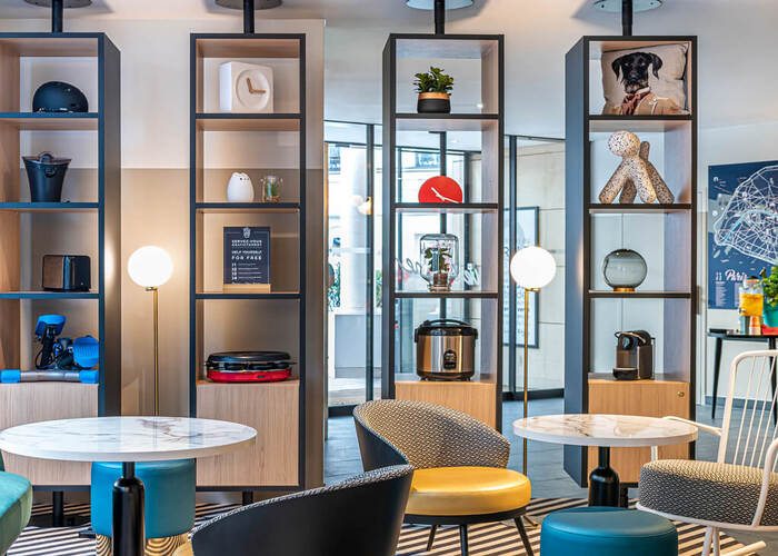 Espace détente de la résidence lmnp tourisme affaires Adagio Paris Montrouge