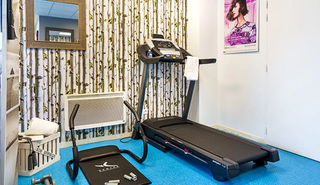 Salle de sport en résidence sénior en LMNP Les templitudes à Epernay