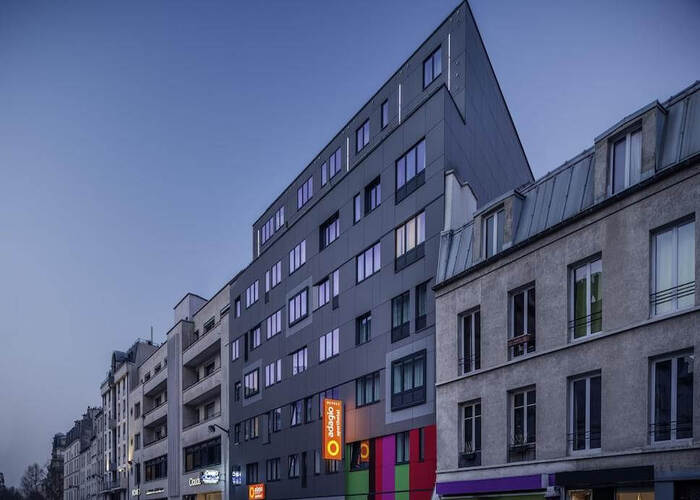 Façade extérieur résidence lmnp tourisme affaires Paris Aparthotel Adagio Access Reuilly