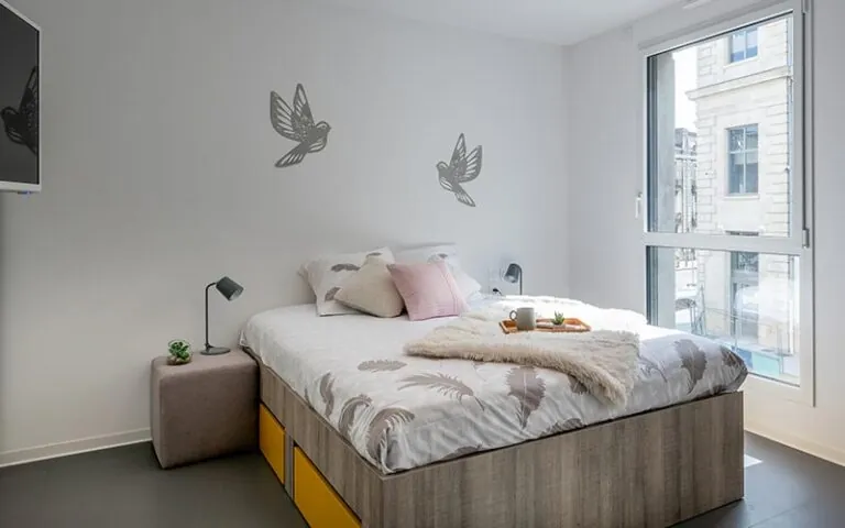 Vue Chambre en résidence LMNP All Suite Study Marne à BORDEAUX