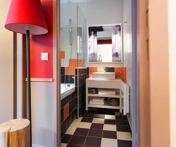 Salle de bain dans une résidence LMNP de tourisme Résidence Electra Avoriaz