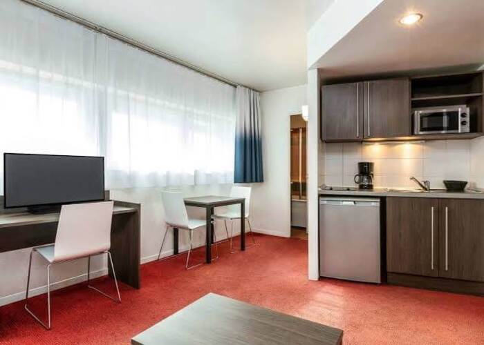 Coin cuisine Résidence LMNP Appart'hôtel Adagio La Villette à Paris