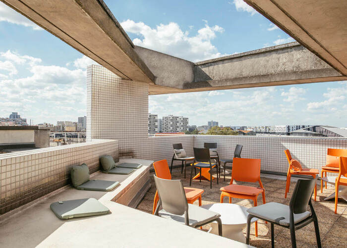 Terrasse Roof Top Résidence LMNP Appart'hôtel Adagio La Villette à Paris