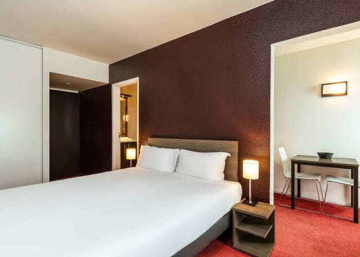 Vue Chambre Résidence LMNP Appart'hôtel Adagio La Villette à Paris