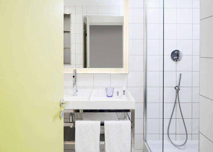 Salle d'eau de la résidence lmnp tourisme affaires Paris Mama Shelter