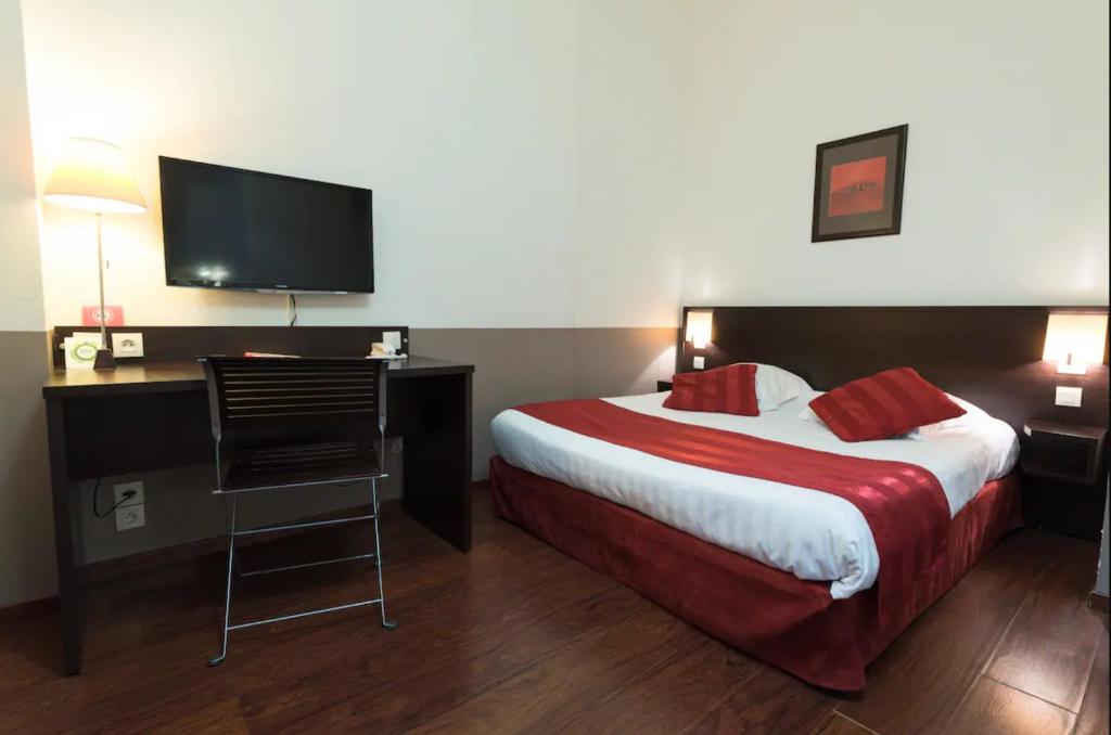 Chambre de la résidence de tourisme d'affaires en LMNP Appart'City Part Dieu à Lyon