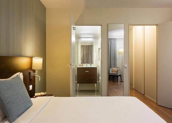 Chambre dans la résidence lmnp tourisme affaires Lyon Citadines Part-Dieu