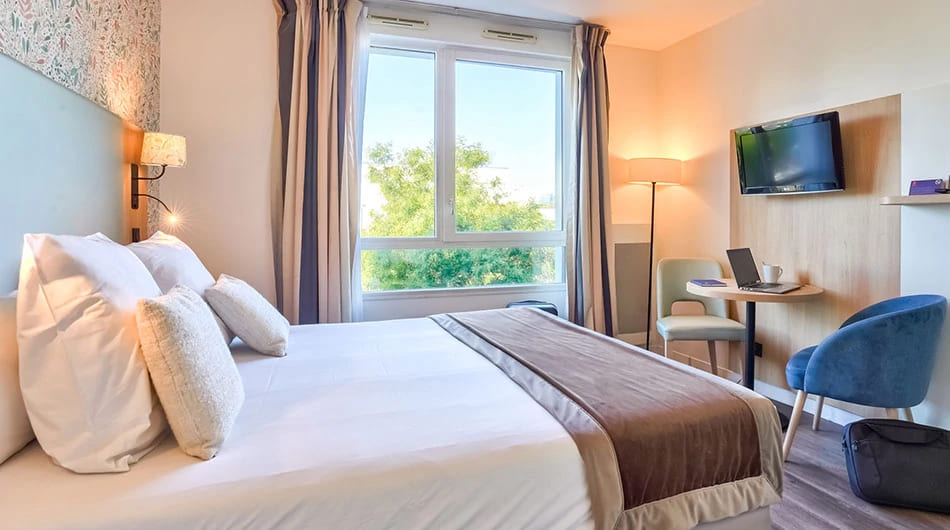 Chambre double en résidence LMNP tourisme d'affaires Séjours et Affaires Paris Vitry sur seine à VITRY SUR SEINE