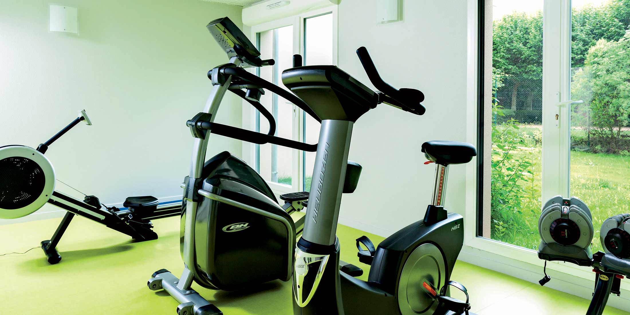 Salle de fitness en résidence LMNP de tourisme affaires Carré Saint-Michel à TOULOUSE